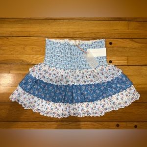 Brand: LoveShackFancy | Color: Blue/White with Floral Print | Size: M